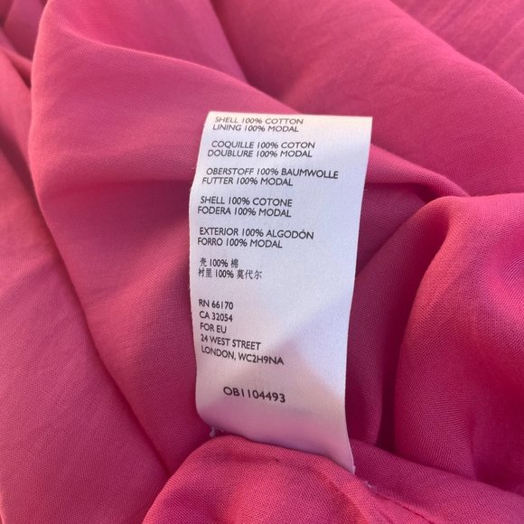 Free People Baja Babe Midi Dress in Hot Pink Sz M - Picture 10 of 13